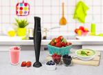 Elite Gourmet Electric Immersion Hand Blender, Black
