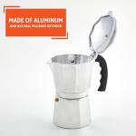 IMUSA Aluminum Espresso Stovetop Coffeemaker, 3-Cup