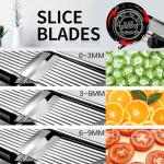 Adjustable Stainless Steel Mandoline Food Slicer
