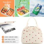 Bluboon Insulated Corduroy Lunch Tote Bag