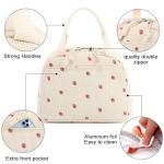 Bluboon Insulated Corduroy Lunch Tote Bag