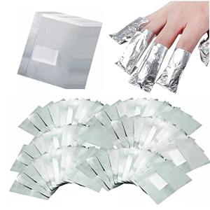 Nail Polish Remover Foil Wraps with Cotton Pads