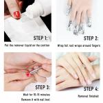 Nail Polish Remover Foil Wraps with Cotton Pads
