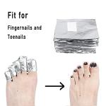 Nail Polish Remover Foil Wraps with Cotton Pads