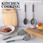 Silicone Spatulas and Cooking Spoons Set - 4 Pcs