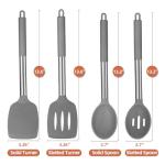 Silicone Spatulas and Cooking Spoons Set - 4 Pcs