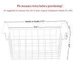17.5 Inch Freezer Organizer Bins - Set of 2