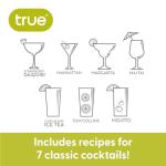 True Maraca Cocktail Shaker with Built-In Strainer