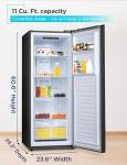 BLACK+DECKER 11 Cu. Ft. Upright Freezer & Fridge