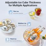 Under Counter Stainless Steel Ice Maker for Home