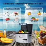 Alpicool 12V Portable Dual Temp Fridge Freezer