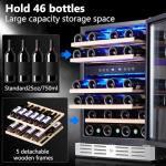 Kalamera 24-Inch Dual Zone Wine Cooler - 46 Bottles