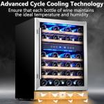 Kalamera 24-Inch Dual Zone Wine Cooler - 46 Bottles