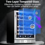 Kalamera 24-Inch Dual Zone Wine Cooler - 46 Bottles