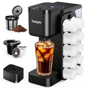 Hot and Iced Coffee Maker with K-Pod Organizer