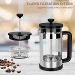RAINBEAN Mini French Press Coffee Maker 12 Oz