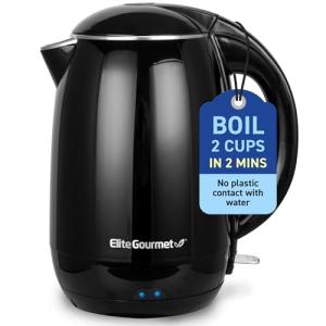 Elite Gourmet 1.8L Double Wall Electric Kettle