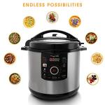 MegaChef 12 Quart Digital Pressure Cooker, Silver