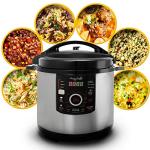 MegaChef 12 Quart Digital Pressure Cooker, Silver