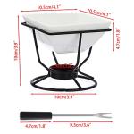 BSTKEY Ceramic Butter Warmer and Fondue Set