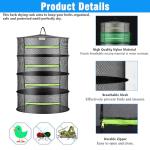 Herb Drying Rack with Zipper - Breathable Mesh