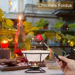 BSTKEY Ceramic Butter Warmer and Fondue Set