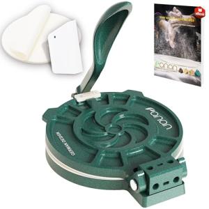 Adjustable 8-Inch Metal Tortilla Press with Accessories