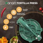 Adjustable 8-Inch Metal Tortilla Press with Accessories