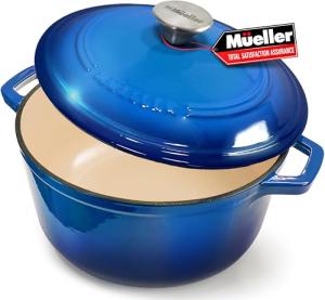 Mueller 6qt Enameled Cast Iron Dutch Oven