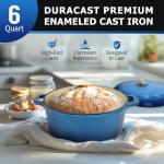 Mueller 6qt Enameled Cast Iron Dutch Oven