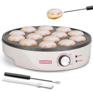 SugarWhisk Electric Mini Pancake Maker with Grooves