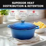 Mueller 6qt Enameled Cast Iron Dutch Oven