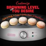SugarWhisk Electric Mini Pancake Maker with Grooves