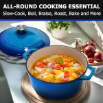 Mueller 6qt Enameled Cast Iron Dutch Oven