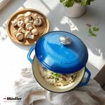 Mueller 6qt Enameled Cast Iron Dutch Oven