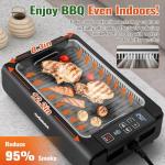 Smokeless Electric Korean BBQ Grill - 1200W