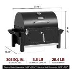 Royal Gourmet Portable Charcoal Grill for Camping