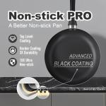 BECIGAR 8-Piece Nonstick Ceramic Cookware Set