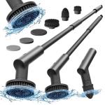 HOTO Cordless Electric Spin Scrubber with 6 Brush Heads