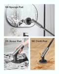 HOTO Cordless Electric Spin Scrubber with 6 Brush Heads
