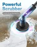 HOTO Cordless Electric Spin Scrubber with 6 Brush Heads