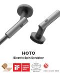 HOTO Cordless Electric Spin Scrubber with 6 Brush Heads