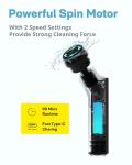 HOTO Cordless Electric Spin Scrubber with 6 Brush Heads