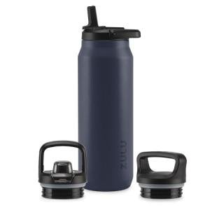 ZULU 40oz Stainless Steel Water Bottle with Lids