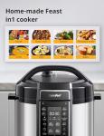 COMFEE' 6 Quart Pressure Cooker with 13 Functions
