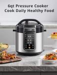 COMFEE' 6 Quart Pressure Cooker with 13 Functions