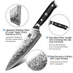 SHAN ZU 3-Piece Damascus Chef Knife Set