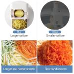 Electric Cheese Grater and Vegetable Slicer with 5 Blades