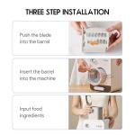 Electric Cheese Grater and Vegetable Slicer with 5 Blades