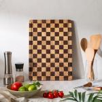 Acacia Wood Cutting Board with Juice Grooves